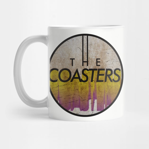 THE COASTERS - VINTAGE YELLOW CIRCLE by GLOBALARTWORD